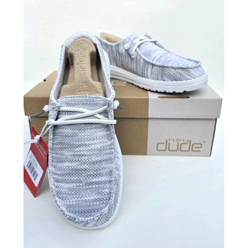 Hey Dude Wendy Sox Glacier Grey Womens 5